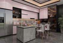 Phòng Bếp Màu Hồng – Điểm Nhấn Tươi Mới Cho Không Gian Sống Hiện Đại