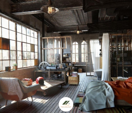 10+ Ý Tưởng Thiết Kế Phòng Ngủ Phong Cách Industrial Hiện Đại, Ấn Tượng